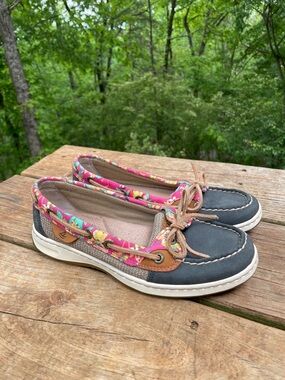 SPERRY TOP-SIDER ANGELFISH FLAMINGO BOAT SHOES Sz 6